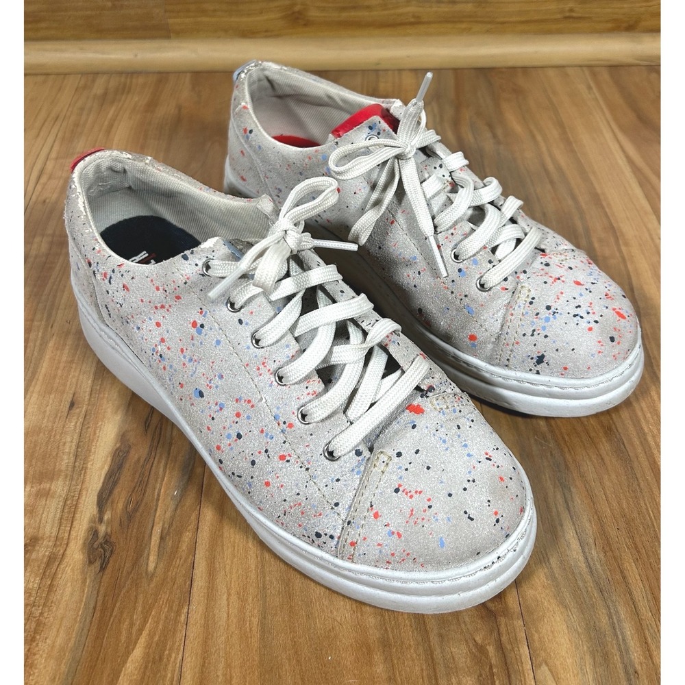 Camper Twins Runner Up Suede Platform Sneakers‎ Gray Multi Color EU 38 Casual